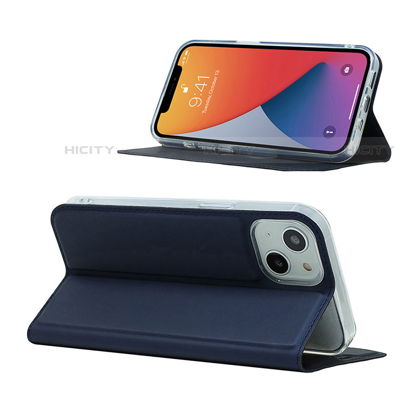 Funda de Cuero Cartera con Soporte Carcasa L18 para Apple iPhone 13