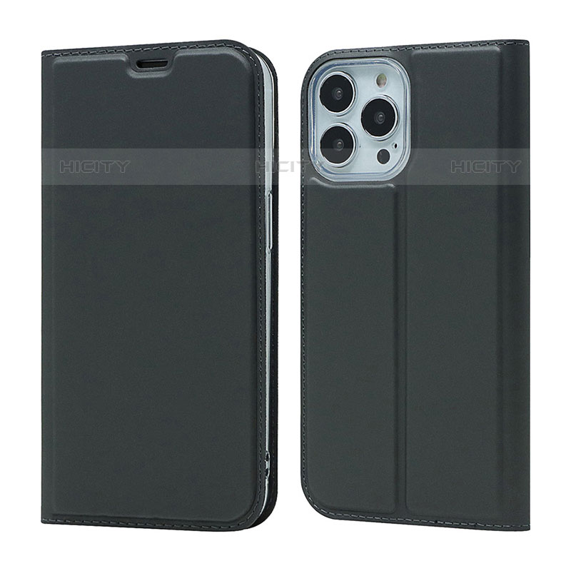 Funda de Cuero Cartera con Soporte Carcasa L18 para Apple iPhone 15 Pro Negro