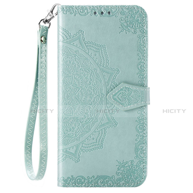 Funda de Cuero Cartera con Soporte Carcasa L18 para Huawei Honor 9C Verde