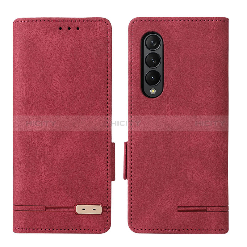 Funda de Cuero Cartera con Soporte Carcasa L18Z para Samsung Galaxy Z Fold3 5G