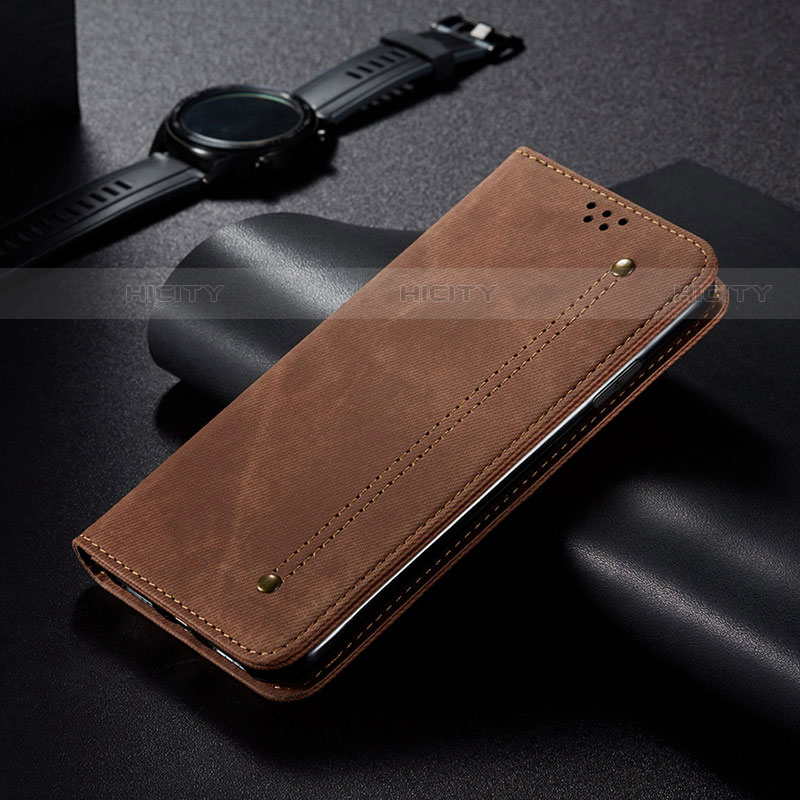 Funda de Cuero Cartera con Soporte Carcasa L22 para Apple iPhone 13 Mini Marron