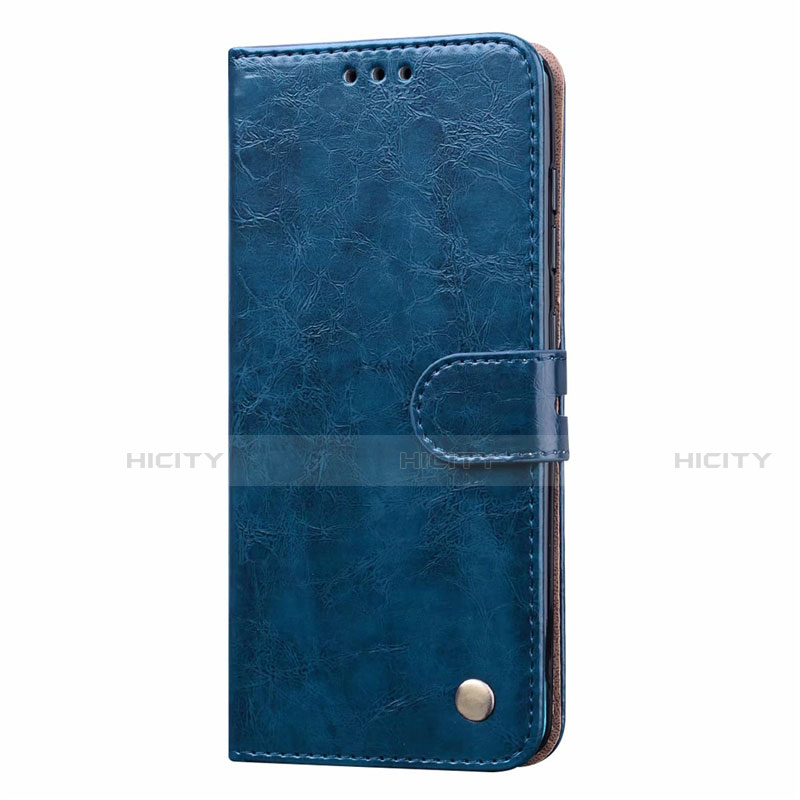 Funda de Cuero Cartera con Soporte Carcasa L22 para Samsung Galaxy A41 Azul