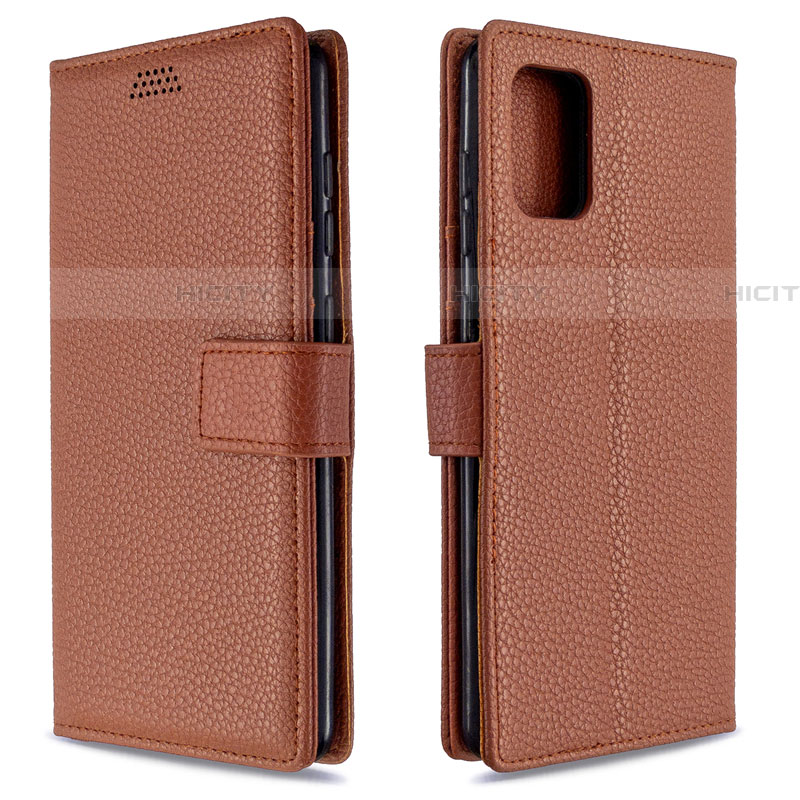 Funda de Cuero Cartera con Soporte Carcasa L22 para Samsung Galaxy A71 5G Marron