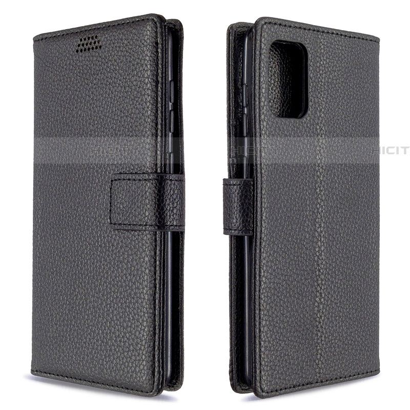 Funda de Cuero Cartera con Soporte Carcasa L22 para Samsung Galaxy A71 5G Negro