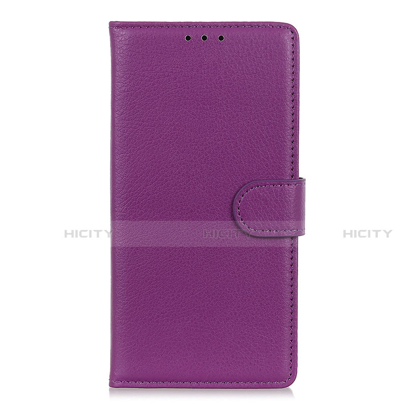 Funda de Cuero Cartera con Soporte Carcasa L24 para Realme C11 Morado