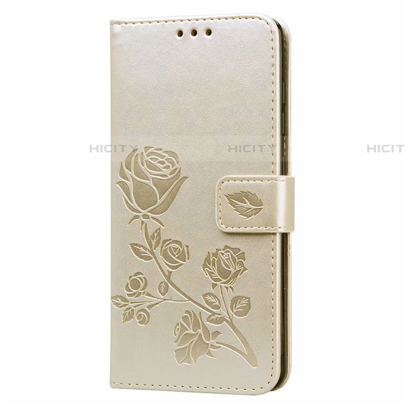 Funda de Cuero Cartera con Soporte Carcasa L24 para Samsung Galaxy A71 5G Oro