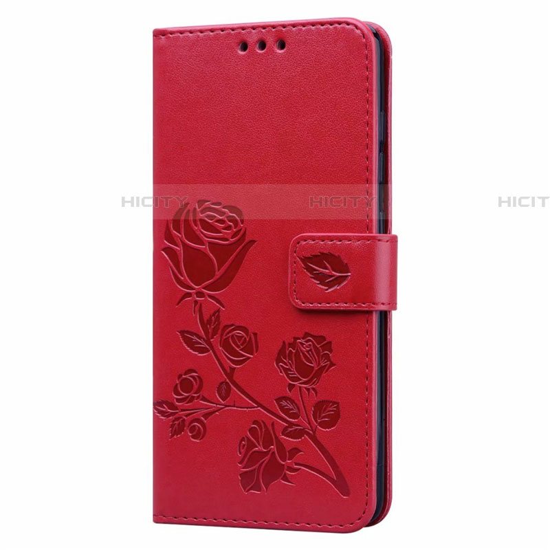 Funda de Cuero Cartera con Soporte Carcasa L24 para Samsung Galaxy A71 5G Rojo