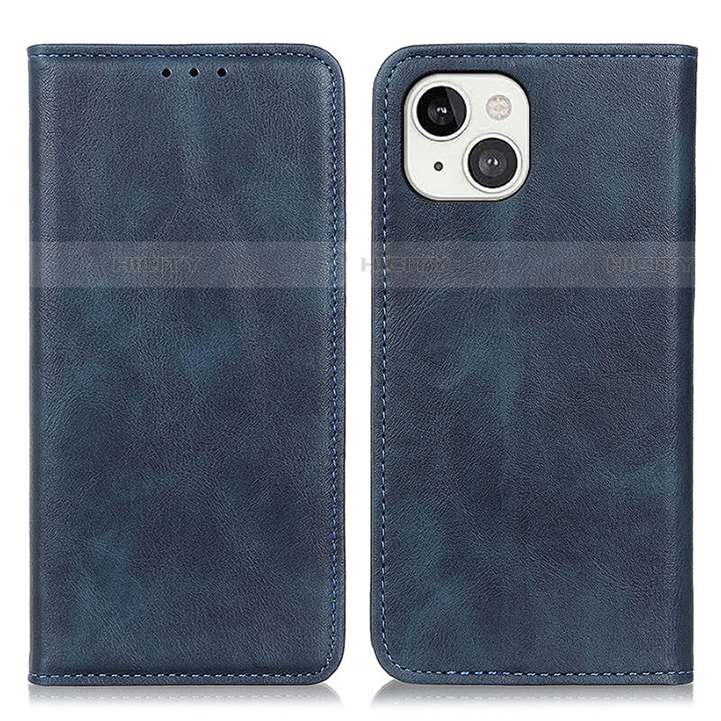 Funda de Cuero Cartera con Soporte Carcasa L26 para Apple iPhone 13 Azul