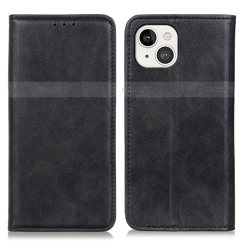 Funda de Cuero Cartera con Soporte Carcasa L26 para Apple iPhone 14 Negro