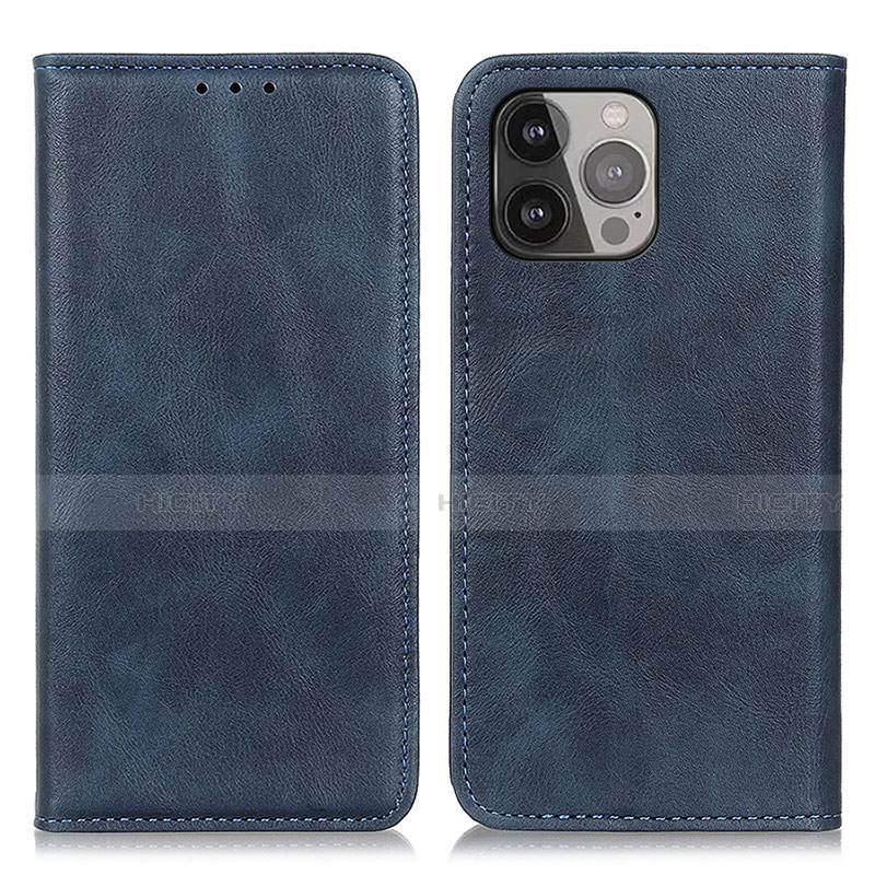 Funda de Cuero Cartera con Soporte Carcasa L26 para Apple iPhone 14 Pro Azul