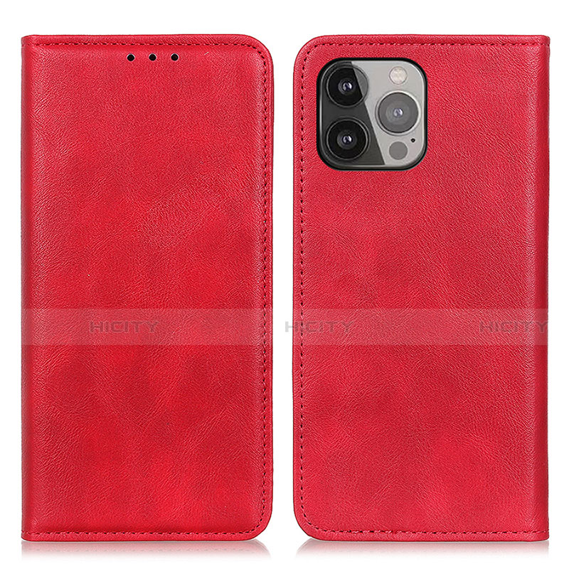 Funda de Cuero Cartera con Soporte Carcasa L26 para Apple iPhone 16 Pro Rojo