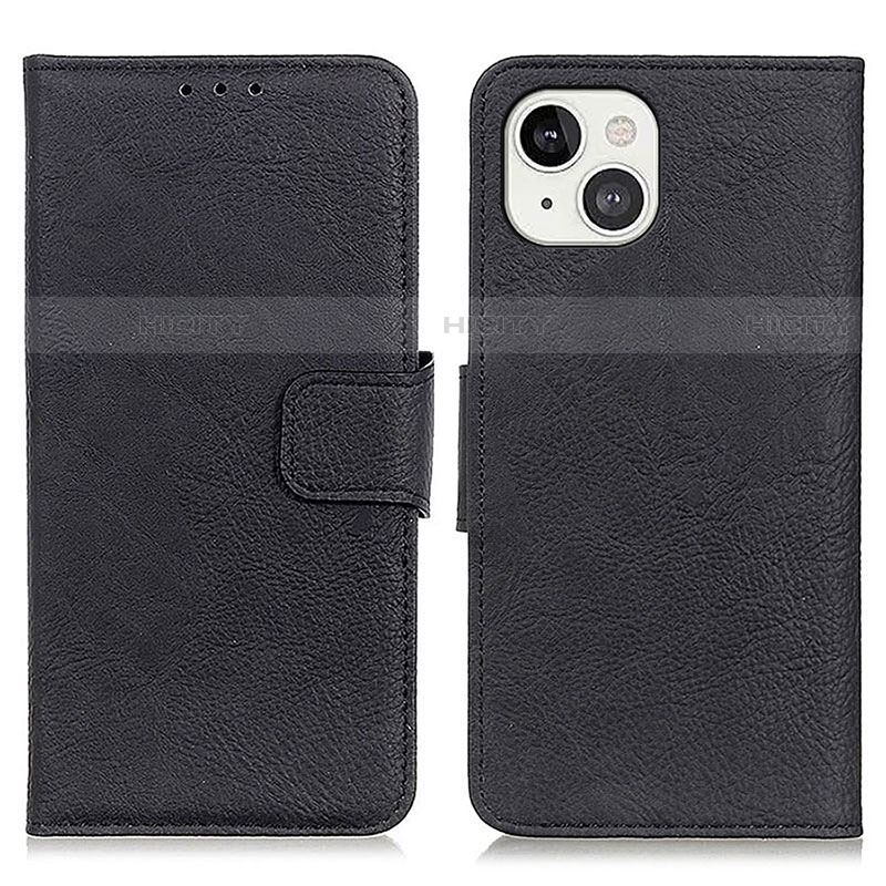 Funda de Cuero Cartera con Soporte Carcasa L27 para Apple iPhone 13 Mini Negro