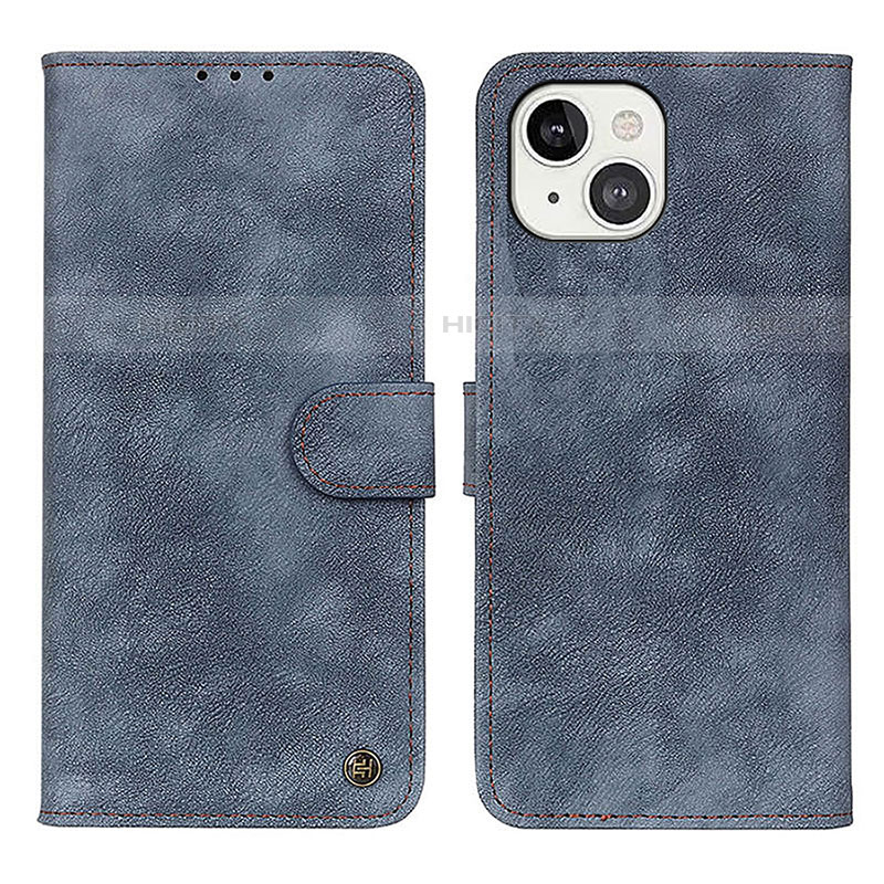 Funda de Cuero Cartera con Soporte Carcasa L30 para Apple iPhone 13 Azul