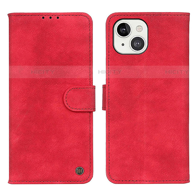 Funda de Cuero Cartera con Soporte Carcasa L30 para Apple iPhone 13 Rojo