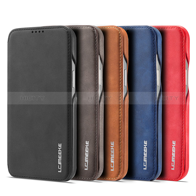 Funda de Cuero Cartera con Soporte Carcasa LC1 para Apple iPhone 13 Pro Max