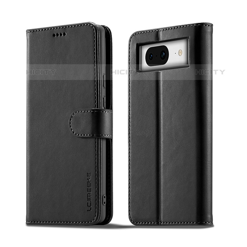 Funda de Cuero Cartera con Soporte Carcasa LC1 para Google Pixel 8 5G Negro