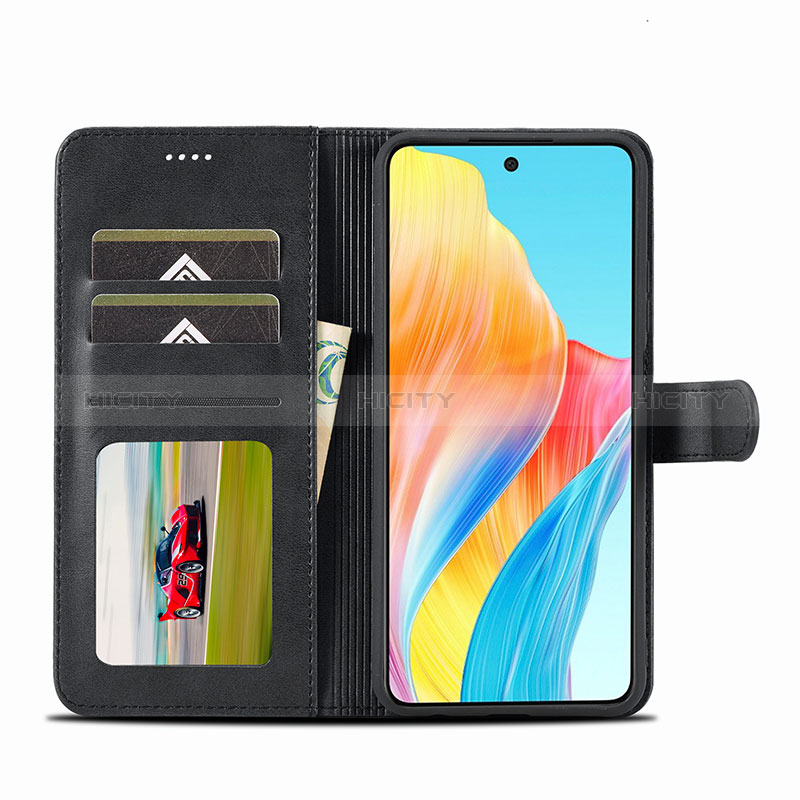 Funda de Cuero Cartera con Soporte Carcasa LC1 para Oppo A18