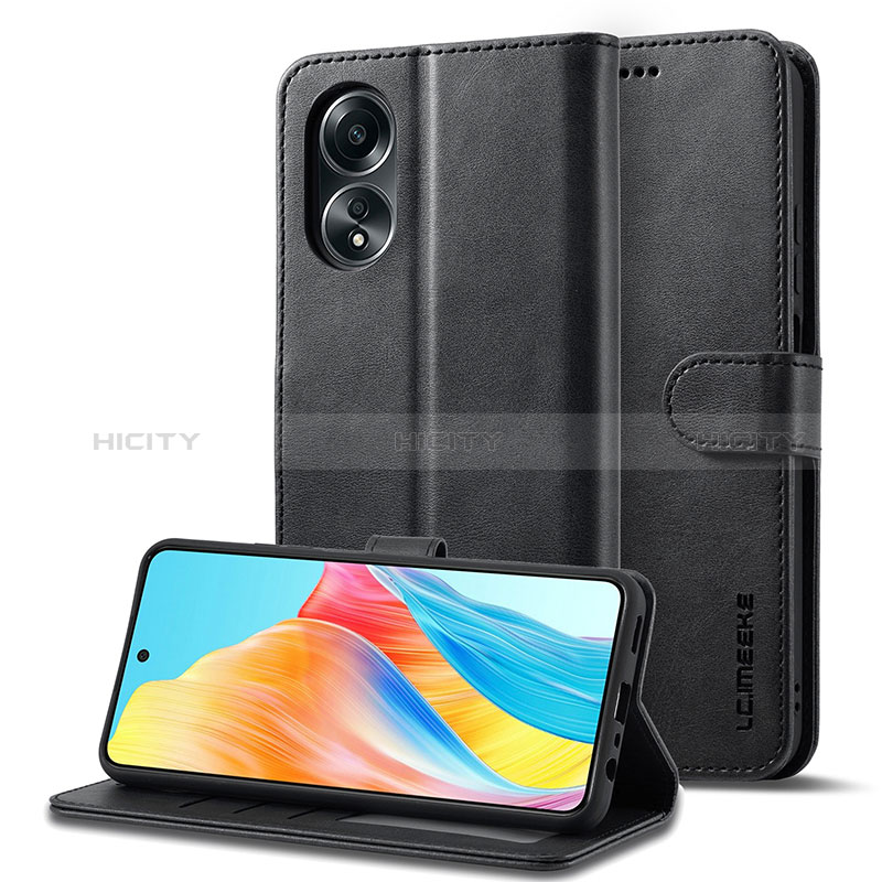 Funda de Cuero Cartera con Soporte Carcasa LC1 para Oppo A78 4G