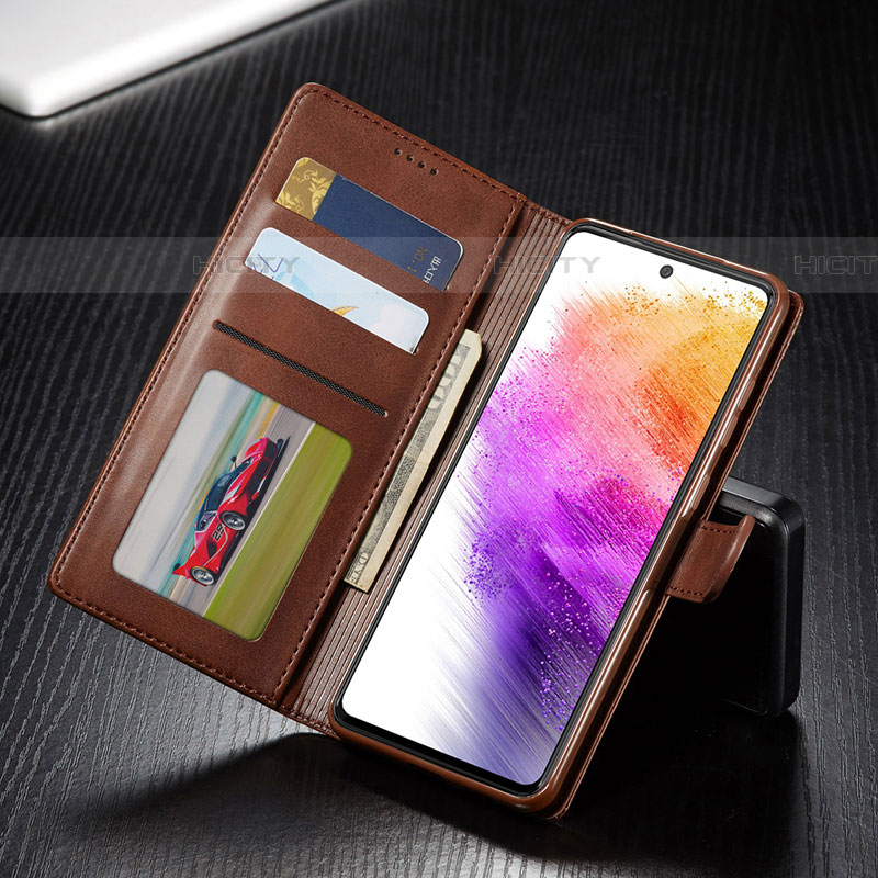 Funda de Cuero Cartera con Soporte Carcasa LC1 para Samsung Galaxy A73 5G