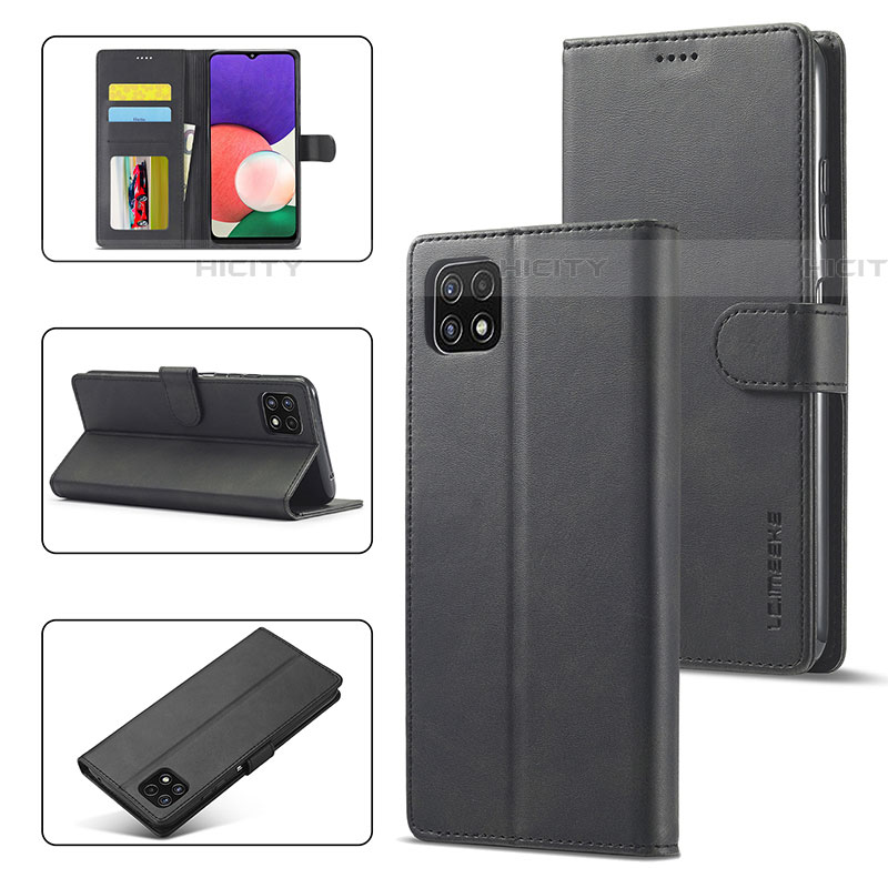 Funda de Cuero Cartera con Soporte Carcasa LC1 para Samsung Galaxy F42 5G