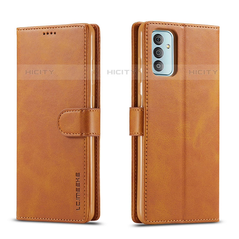 Funda de Cuero Cartera con Soporte Carcasa LC1 para Samsung Galaxy M23 5G Marron Claro