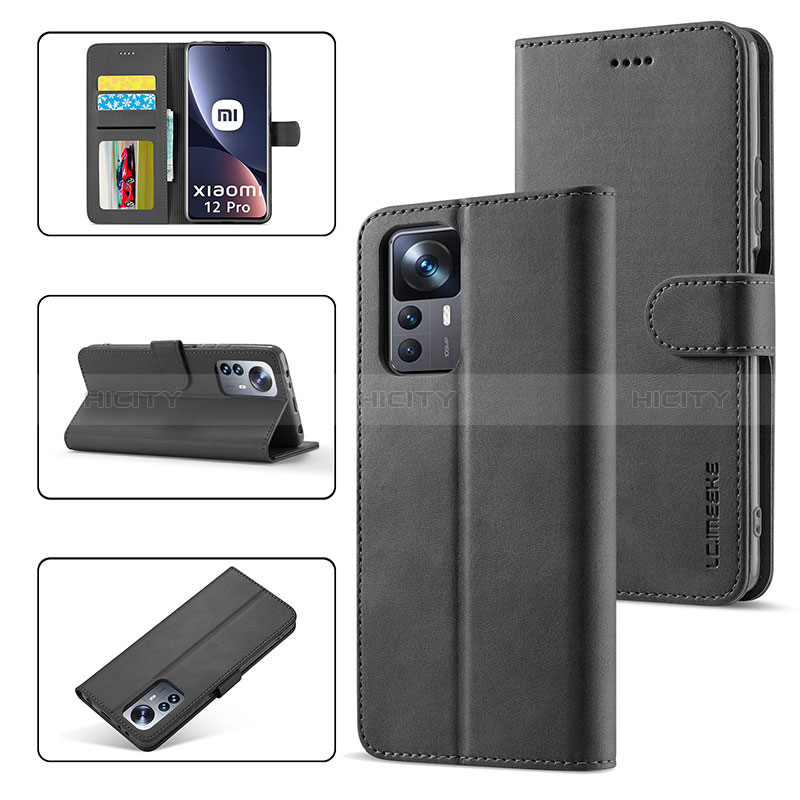 Funda de Cuero Cartera con Soporte Carcasa LC1 para Xiaomi Mi 12T 5G