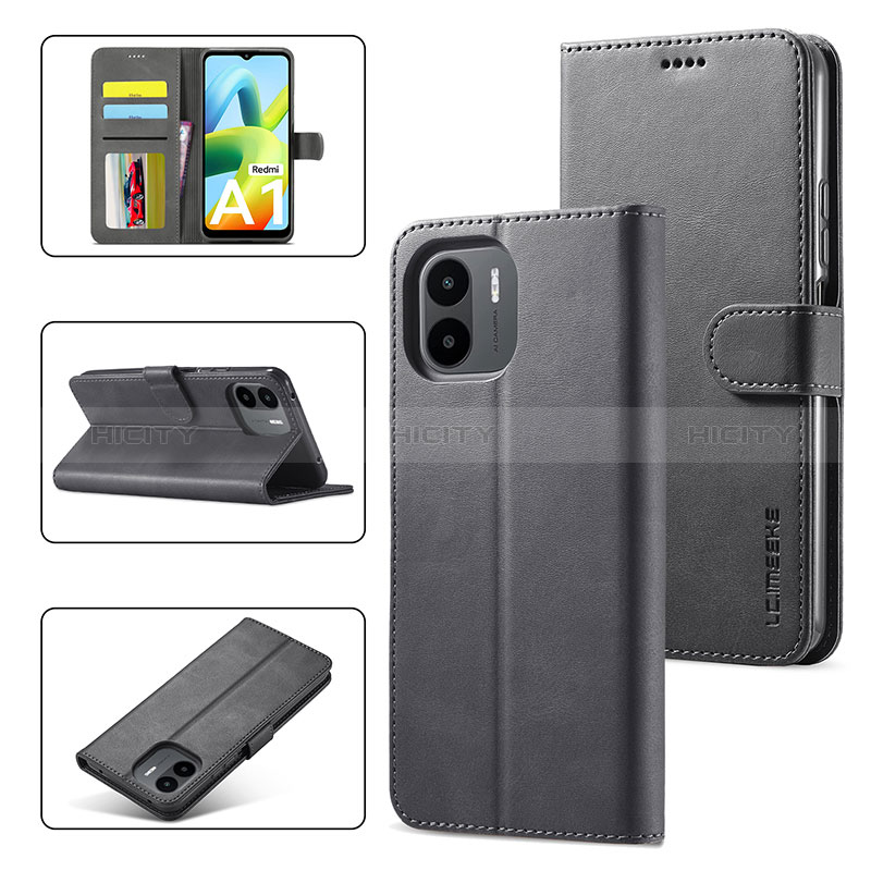 Funda de Cuero Cartera con Soporte Carcasa LC1 para Xiaomi Poco C51