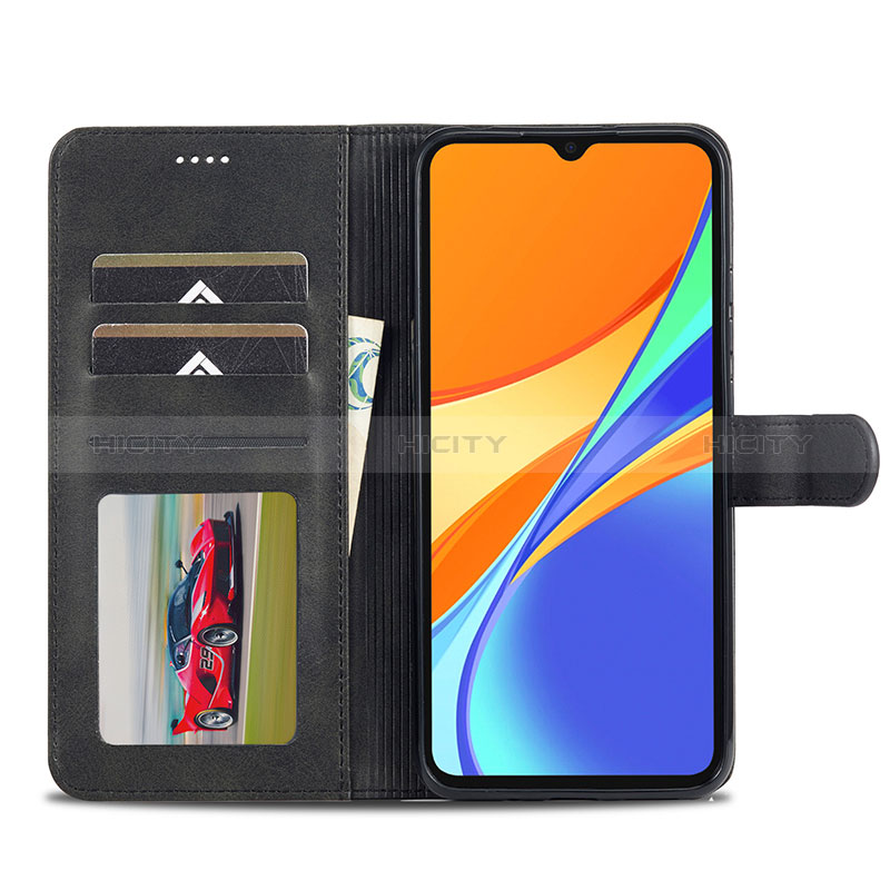 Funda de Cuero Cartera con Soporte Carcasa LC1 para Xiaomi Redmi 9 Activ