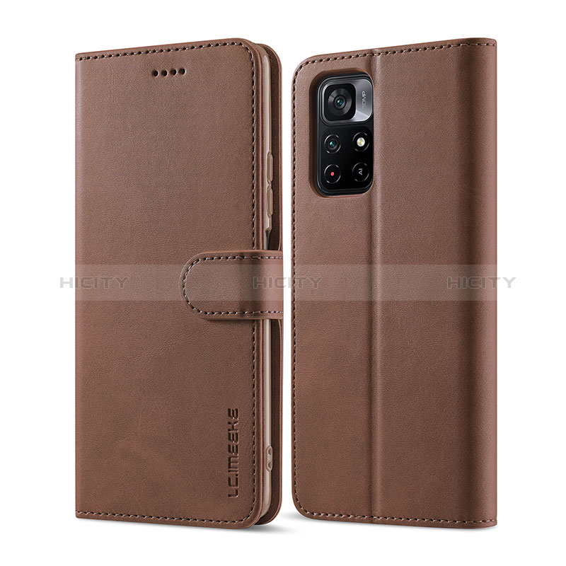 Funda de Cuero Cartera con Soporte Carcasa LC1 para Xiaomi Redmi Note 11 5G