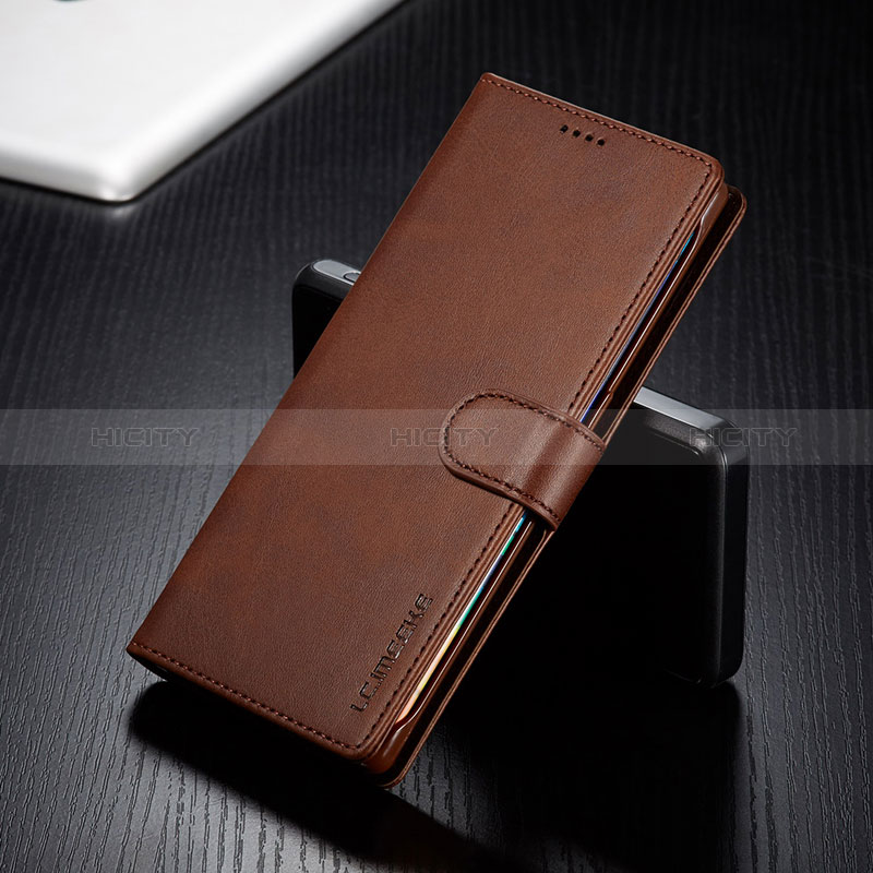 Funda de Cuero Cartera con Soporte Carcasa LC2 para Huawei Honor 50 Lite Marron