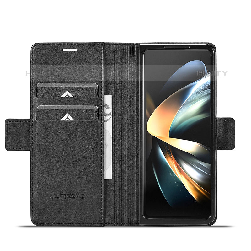 Funda de Cuero Cartera con Soporte Carcasa LC2 para Samsung Galaxy Z Fold5 5G