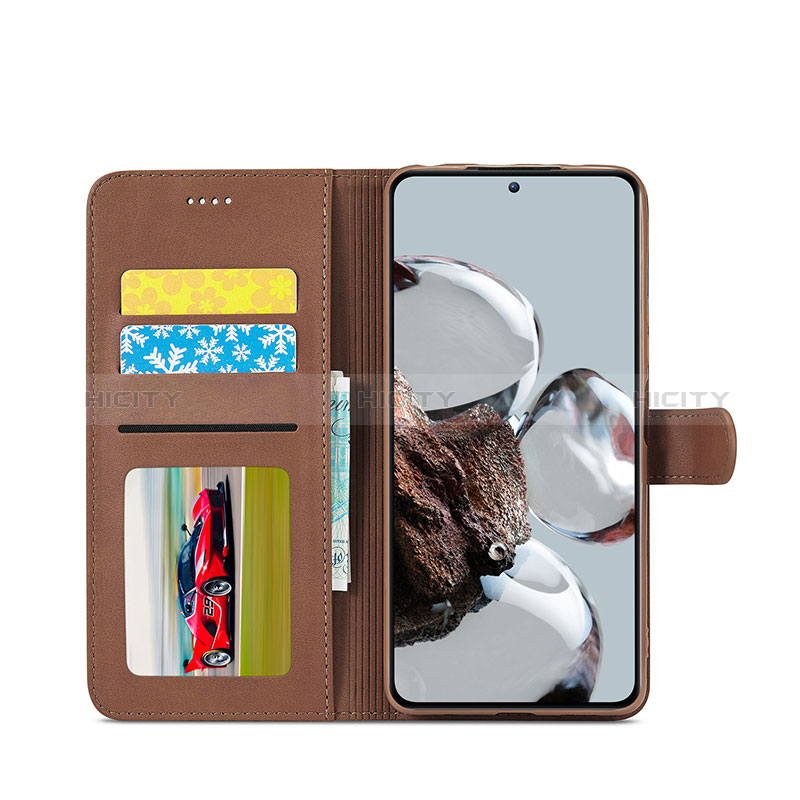 Funda de Cuero Cartera con Soporte Carcasa LC2 para Xiaomi Mi 12T 5G