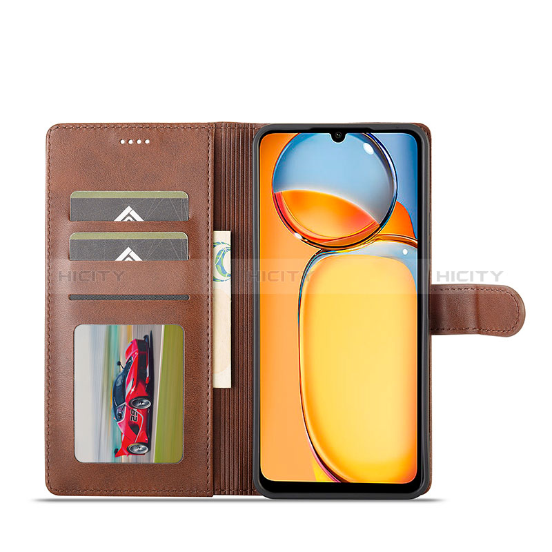 Funda de Cuero Cartera con Soporte Carcasa LC2 para Xiaomi Poco C65