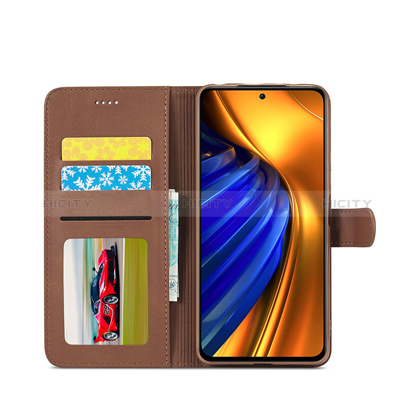 Funda de Cuero Cartera con Soporte Carcasa LC2 para Xiaomi Poco F4 5G