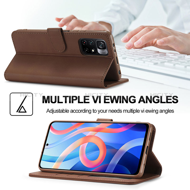 Funda de Cuero Cartera con Soporte Carcasa LC2 para Xiaomi Poco M4 Pro 5G