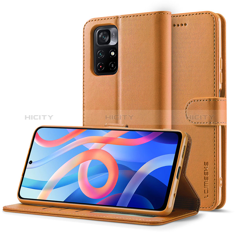 Funda de Cuero Cartera con Soporte Carcasa LC2 para Xiaomi Poco M4 Pro 5G