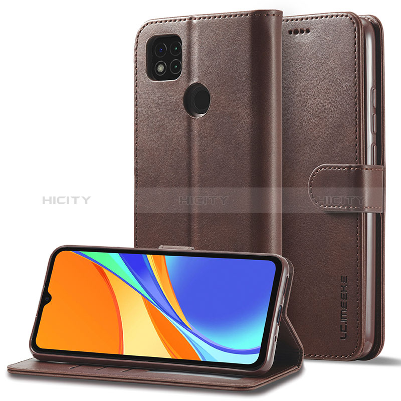 Funda de Cuero Cartera con Soporte Carcasa LC2 para Xiaomi Redmi 9 Activ