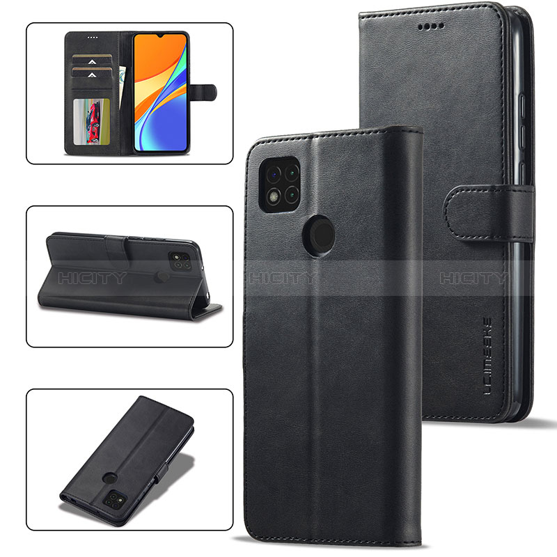 Funda de Cuero Cartera con Soporte Carcasa LC2 para Xiaomi Redmi 9 Activ