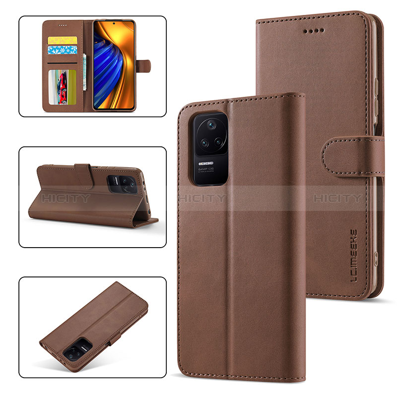 Funda de Cuero Cartera con Soporte Carcasa LC2 para Xiaomi Redmi K40S 5G