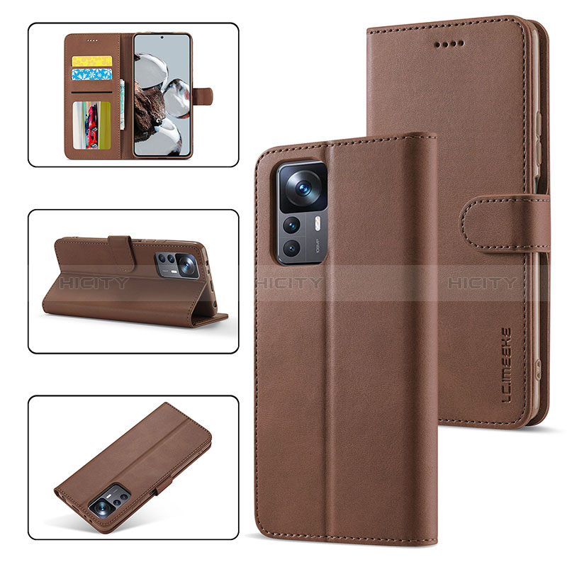 Funda de Cuero Cartera con Soporte Carcasa LC2 para Xiaomi Redmi K50 Ultra 5G