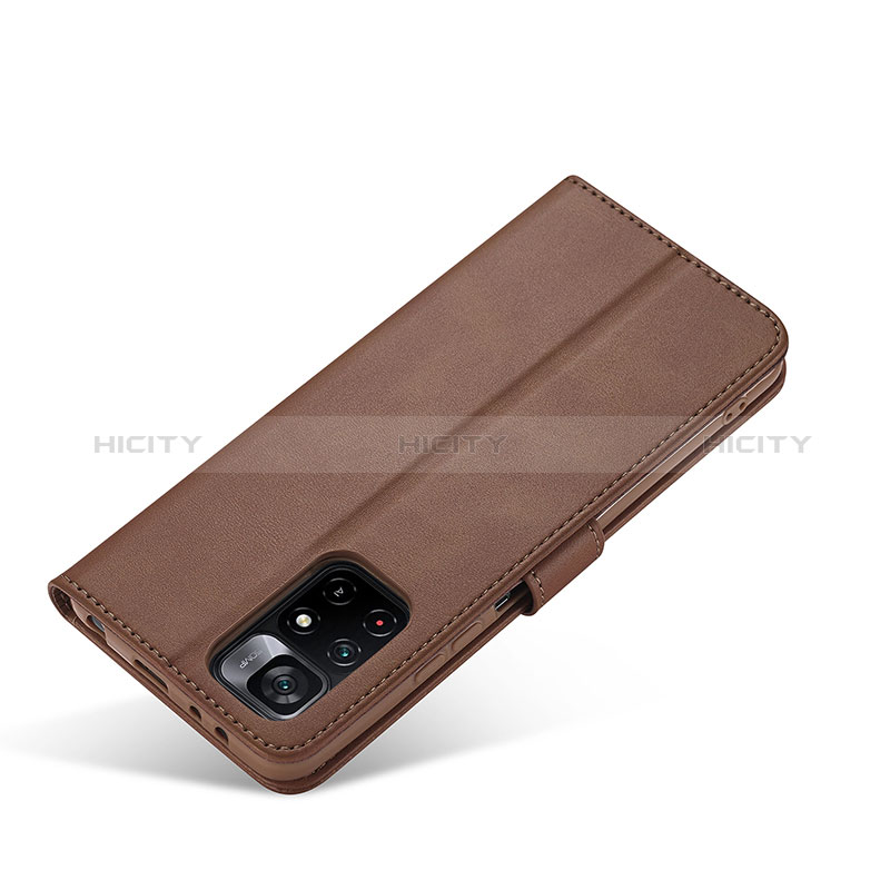 Funda de Cuero Cartera con Soporte Carcasa LC2 para Xiaomi Redmi Note 11 5G