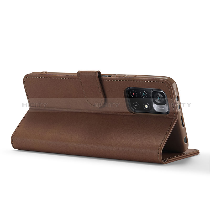 Funda de Cuero Cartera con Soporte Carcasa LC2 para Xiaomi Redmi Note 11 5G