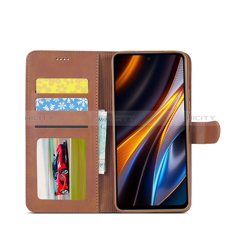 Funda de Cuero Cartera con Soporte Carcasa LC2 para Xiaomi Redmi Note 11T Pro 5G