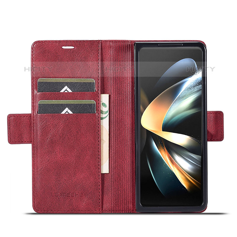 Funda de Cuero Cartera con Soporte Carcasa LC3 para Samsung Galaxy Z Fold5 5G