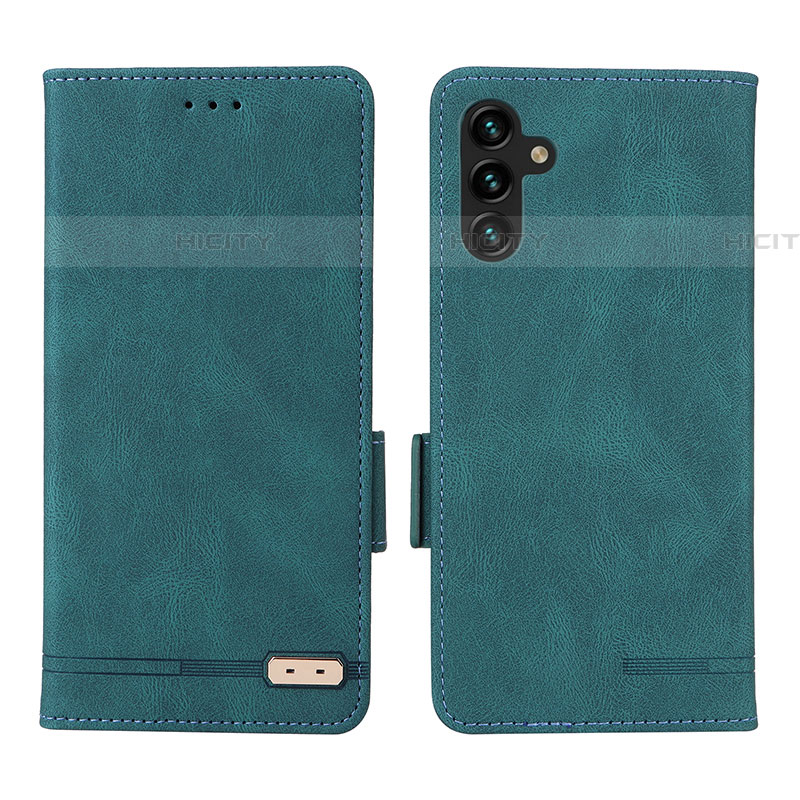 Funda de Cuero Cartera con Soporte Carcasa LZ1 para Samsung Galaxy A04s Verde