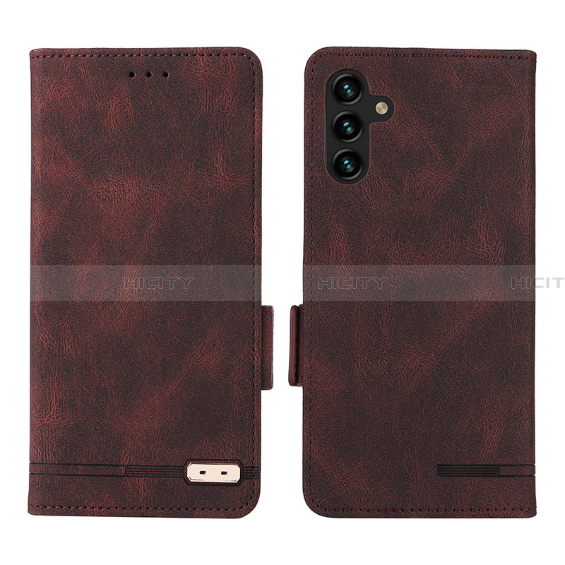 Funda de Cuero Cartera con Soporte Carcasa LZ1 para Samsung Galaxy A13 5G Marron