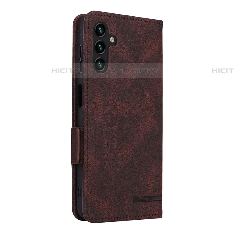 Funda de Cuero Cartera con Soporte Carcasa LZ4 para Samsung Galaxy A04s Marron