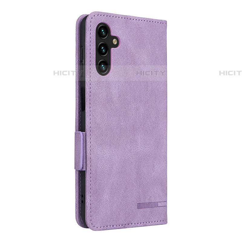 Funda de Cuero Cartera con Soporte Carcasa LZ4 para Samsung Galaxy A04s Morado