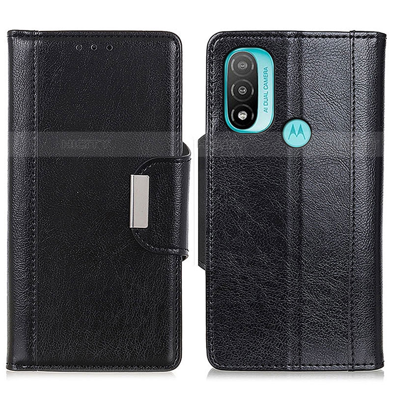 Funda de Cuero Cartera con Soporte Carcasa M01L para Motorola Moto E20 Negro