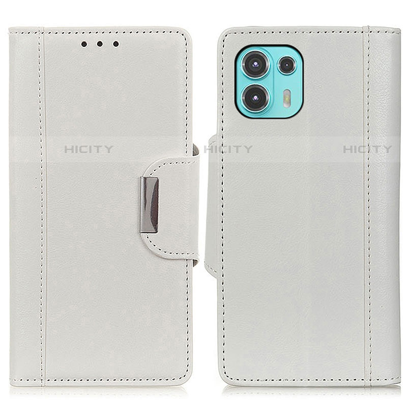 Funda de Cuero Cartera con Soporte Carcasa M01L para Motorola Moto Edge 20 Lite 5G Blanco